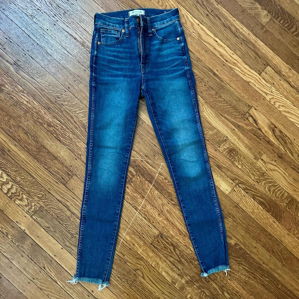 Madewell 10 in high rise skinny jeans
